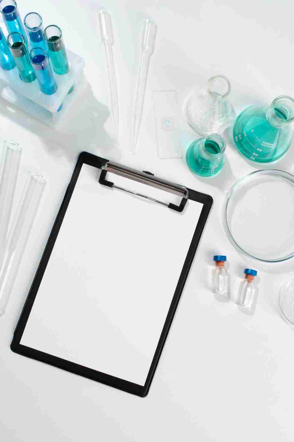  A lab report with highlighted TSH levels and a stethoscope beside it.