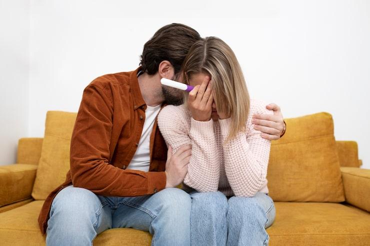 Distressed couple due to miscarriage
