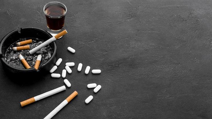 Substances that they are usually addictive, nicotine, alcohol and drugs
