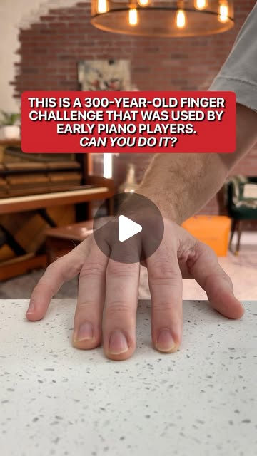 THIS IS A 300-YEAR-OLD FINGER CHALLENGE THAT WAS USED BY EARLY PIANO PLAYERS.  CAN YOU DO IT?