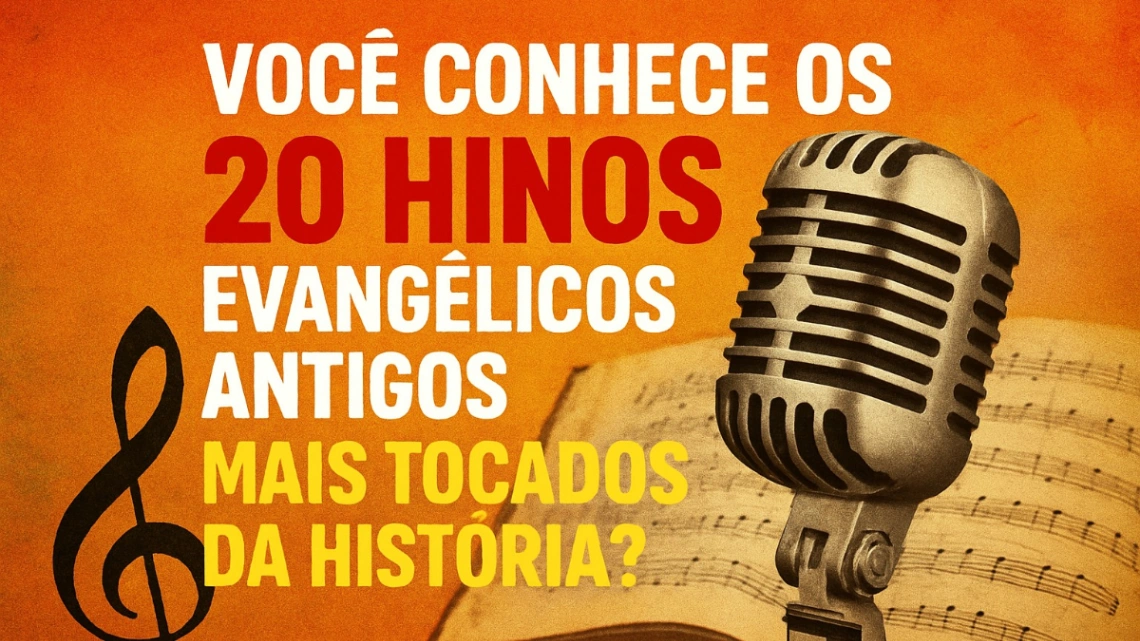 Você Conhece os 20 Hinos Evangélicos Mais Tocados da História?