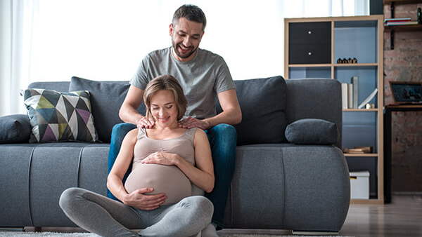 Give your pregnant partner a massage