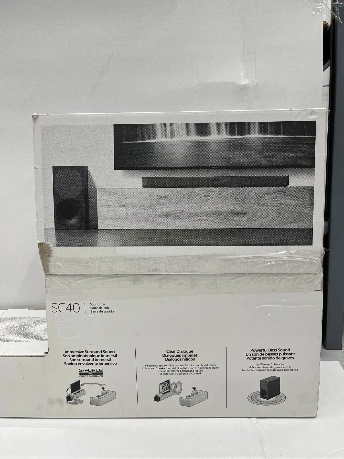 Sony HT-SC40 2.1 Soundbar w/ Wireless Subwoofer, 330W