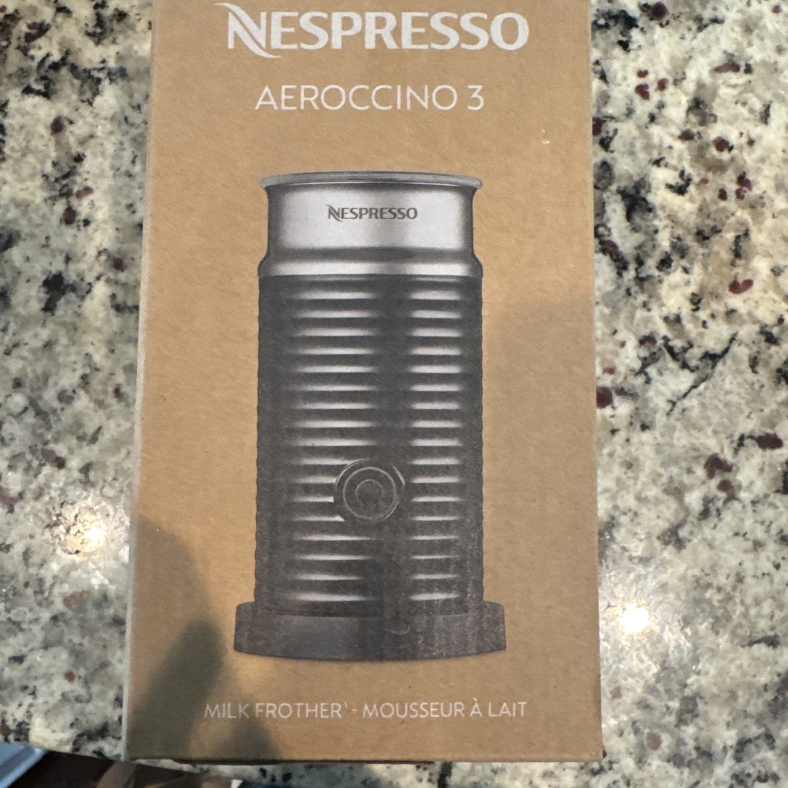 Nespresso Aeroccino 3 Milk Frother Hot & Cold Froth Electric Milk Frother
