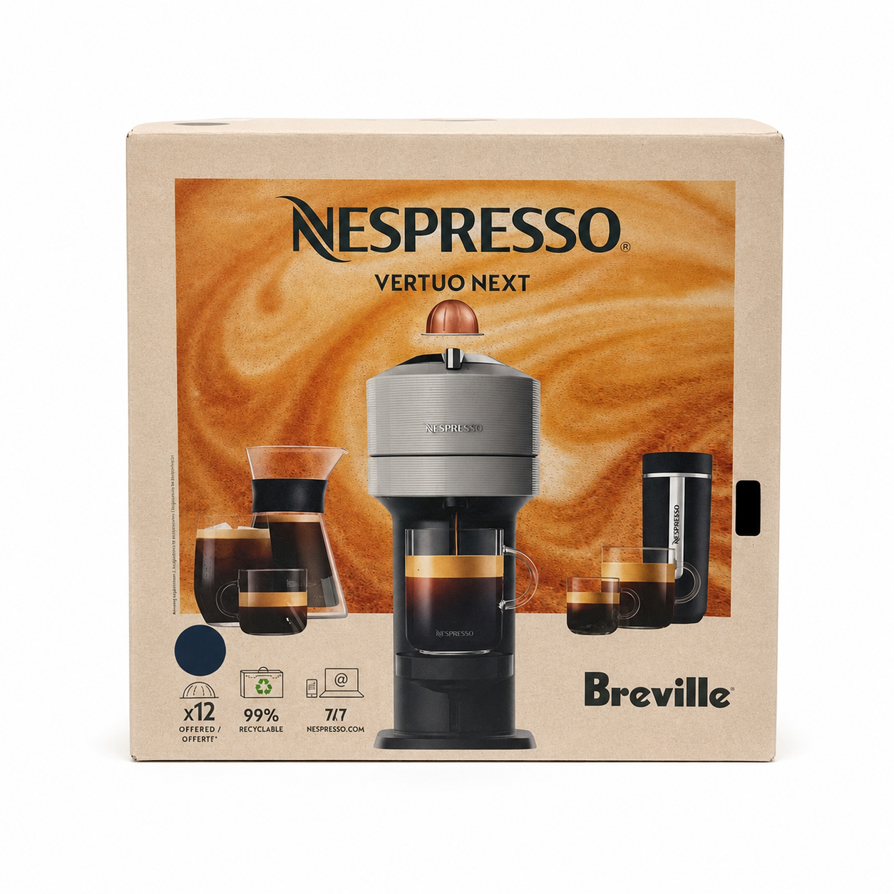 Nespresso Vertuo Next Machine – Breville Edition Dark Blue