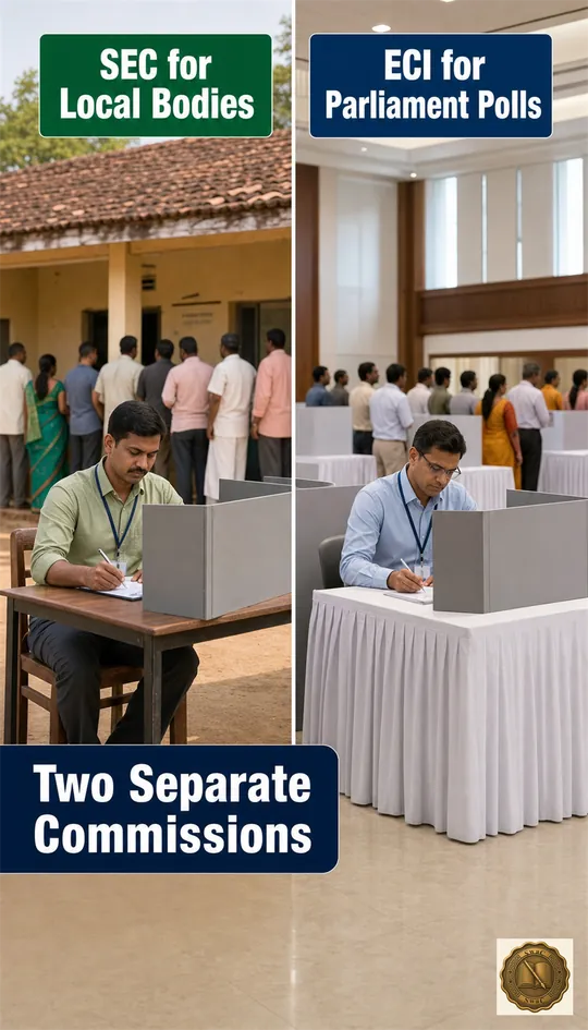 Two separate commissions with non-overlapping jurisdictions — one for the grassroots, one for the higher legislatures.