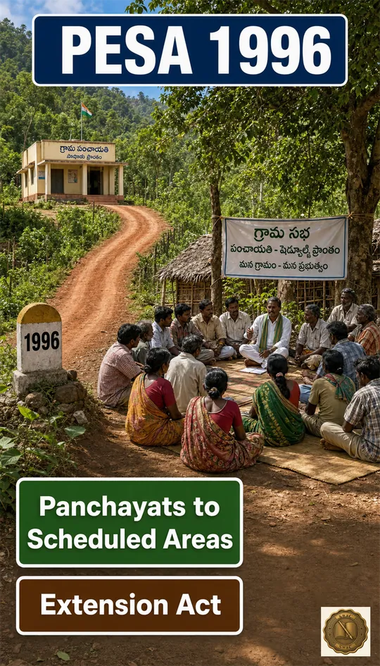 The Panchayat system reaching into forested Scheduled-Area villages in 1996, extending self-government beyond general areas.
