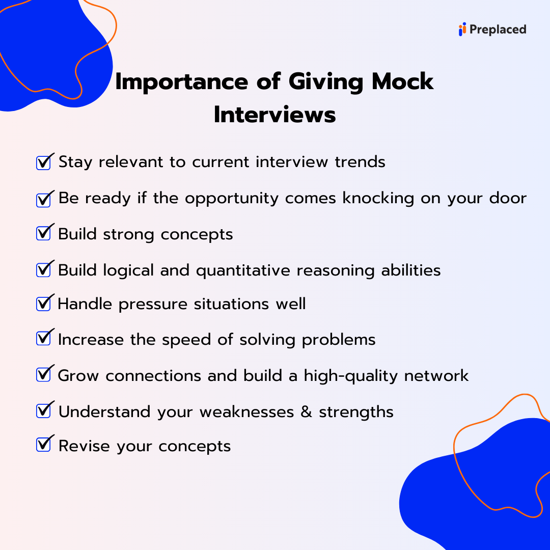 Benefits of giving mock interviews