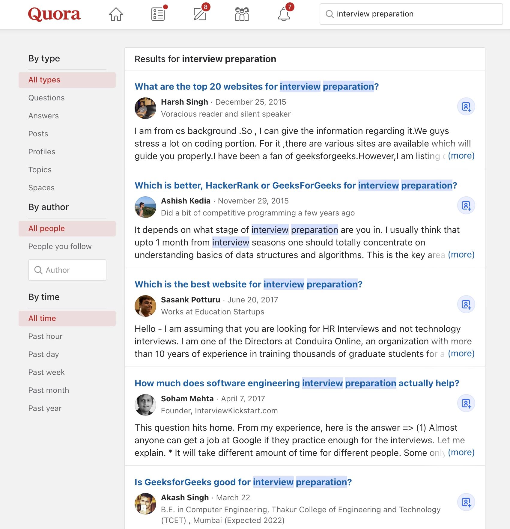 <em>Quora - Interview Preparation</em>