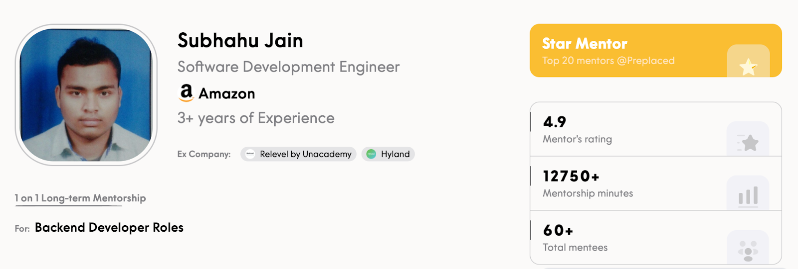 Mentor Profile - Subhahu Jain