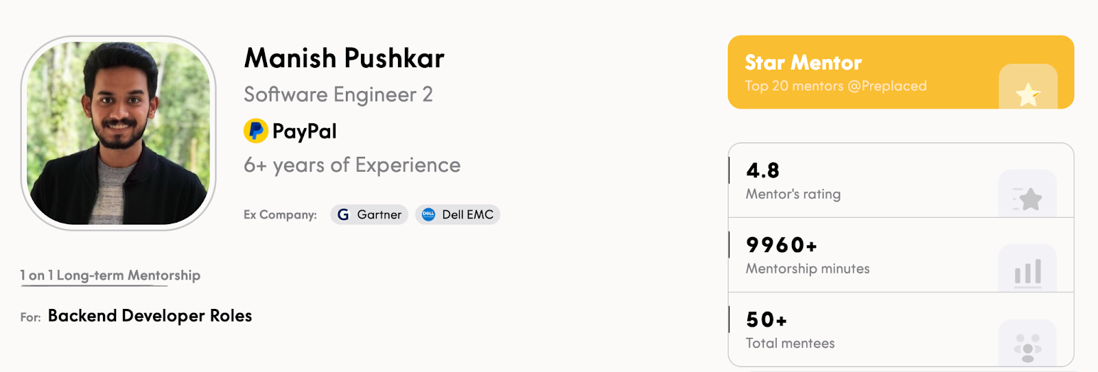 Mentor Profile - Manish Pushkar