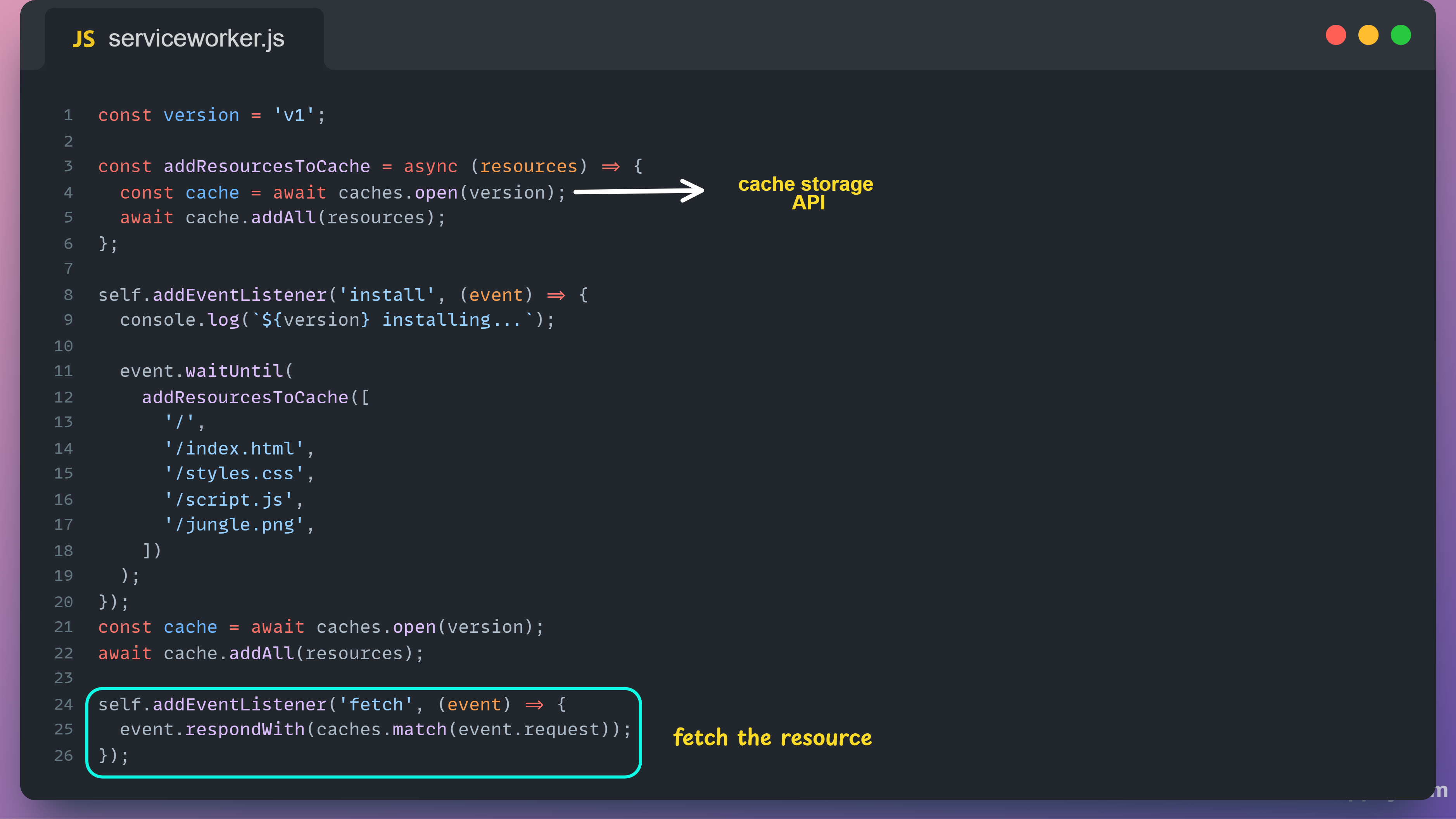Javascript snippet