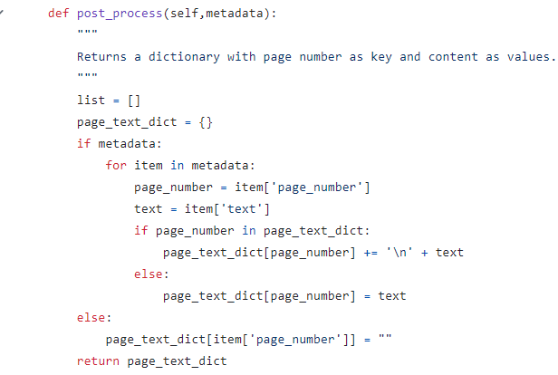   Processes the elements object retrieved from unstructured partition_pdf method