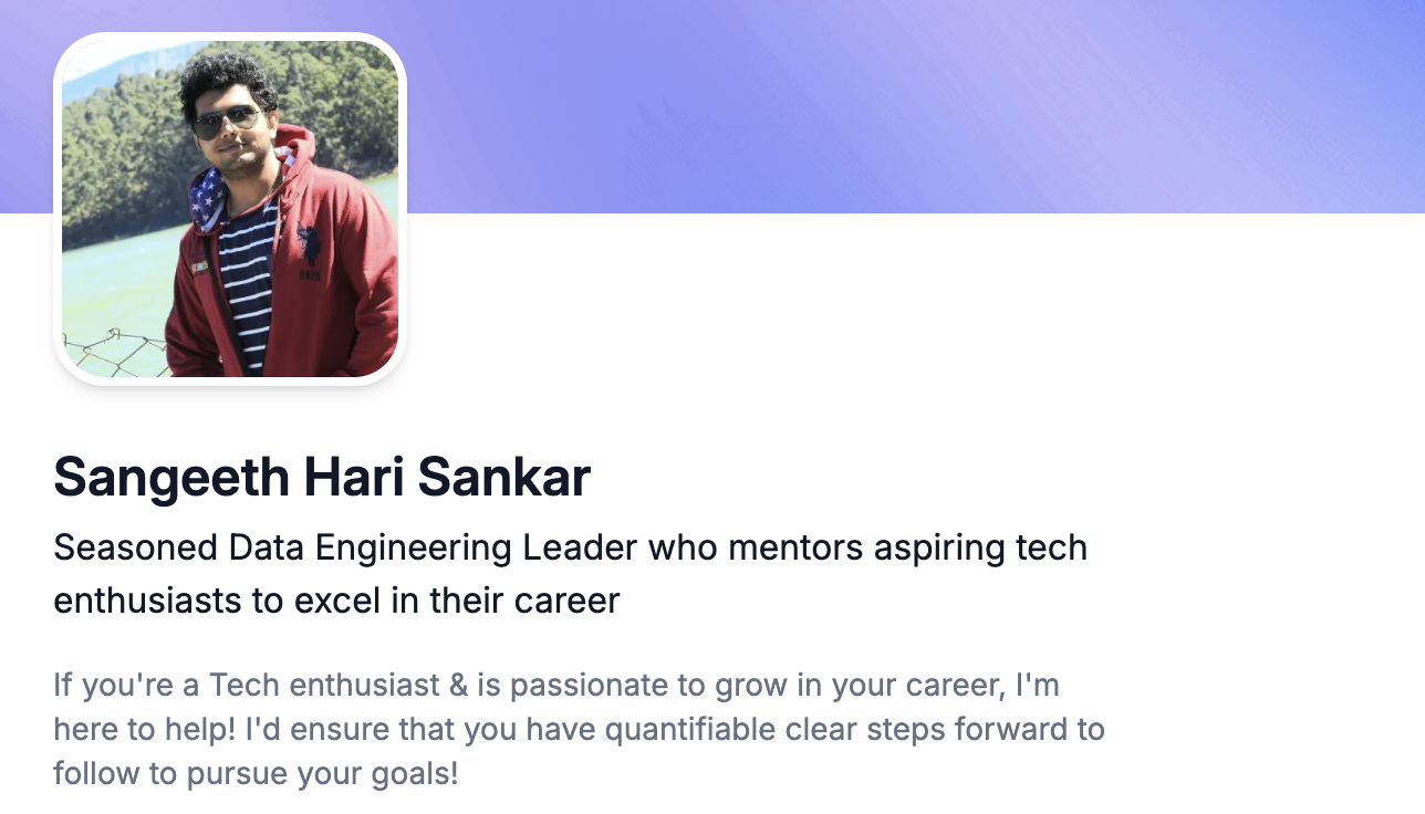 My profile at Preplaced for expert 1:1 career guidance