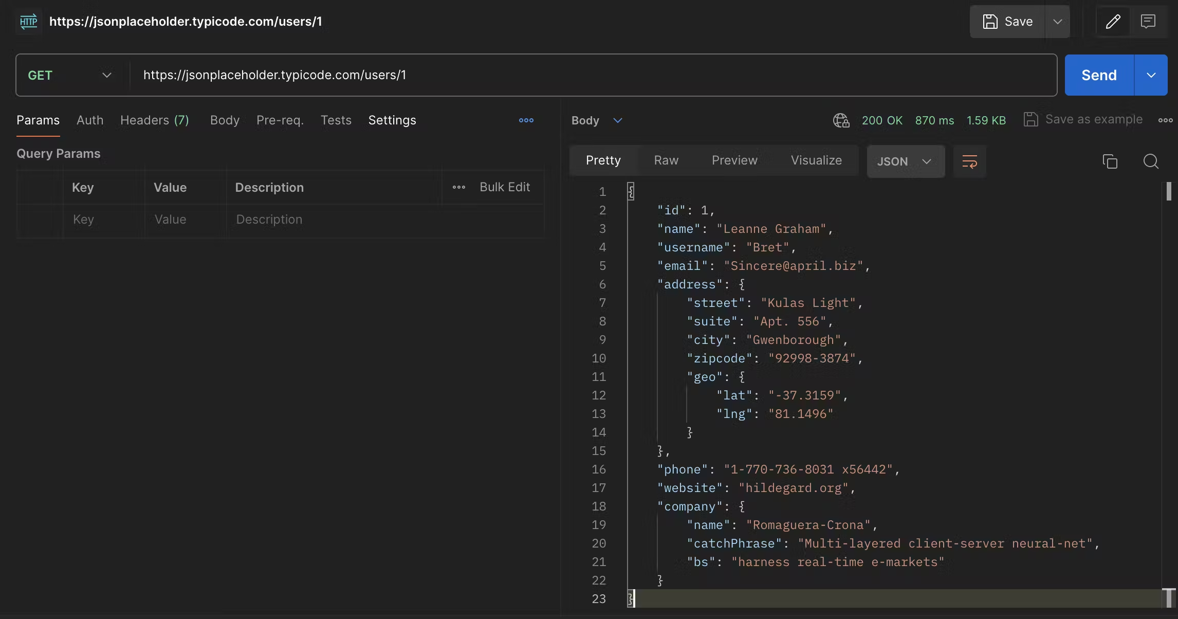Simple GET API that fetches user details