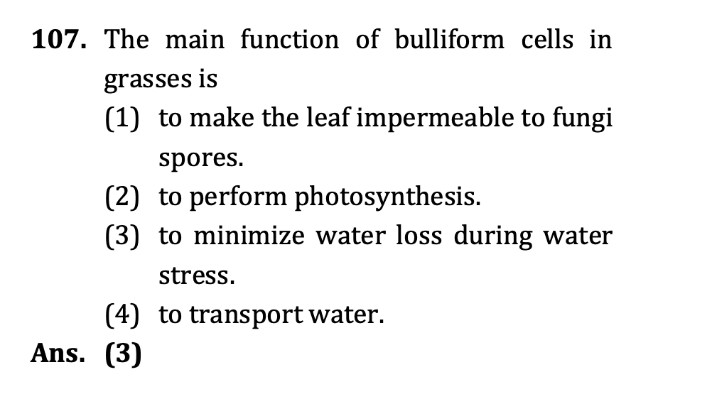 NEET 2026 question 8 (Biology)