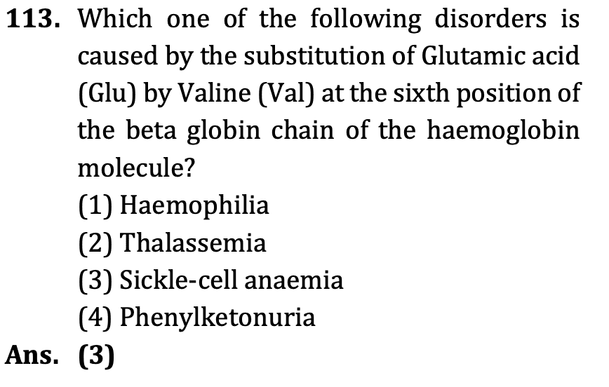 NEET 2026 question 14 (Biology)