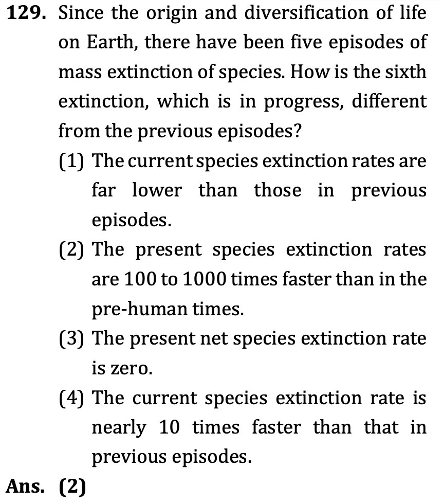 NEET 2026 question 5 (Biology)