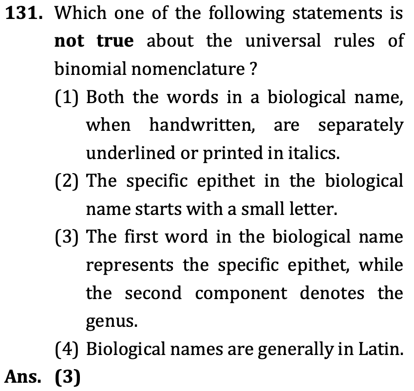 NEET 2026 question 9 (Biology)