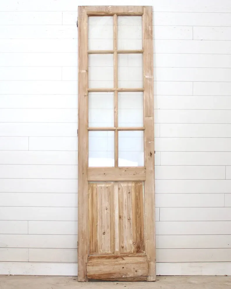 19TH CENTURY SINGLE DOOR WITH GLASS