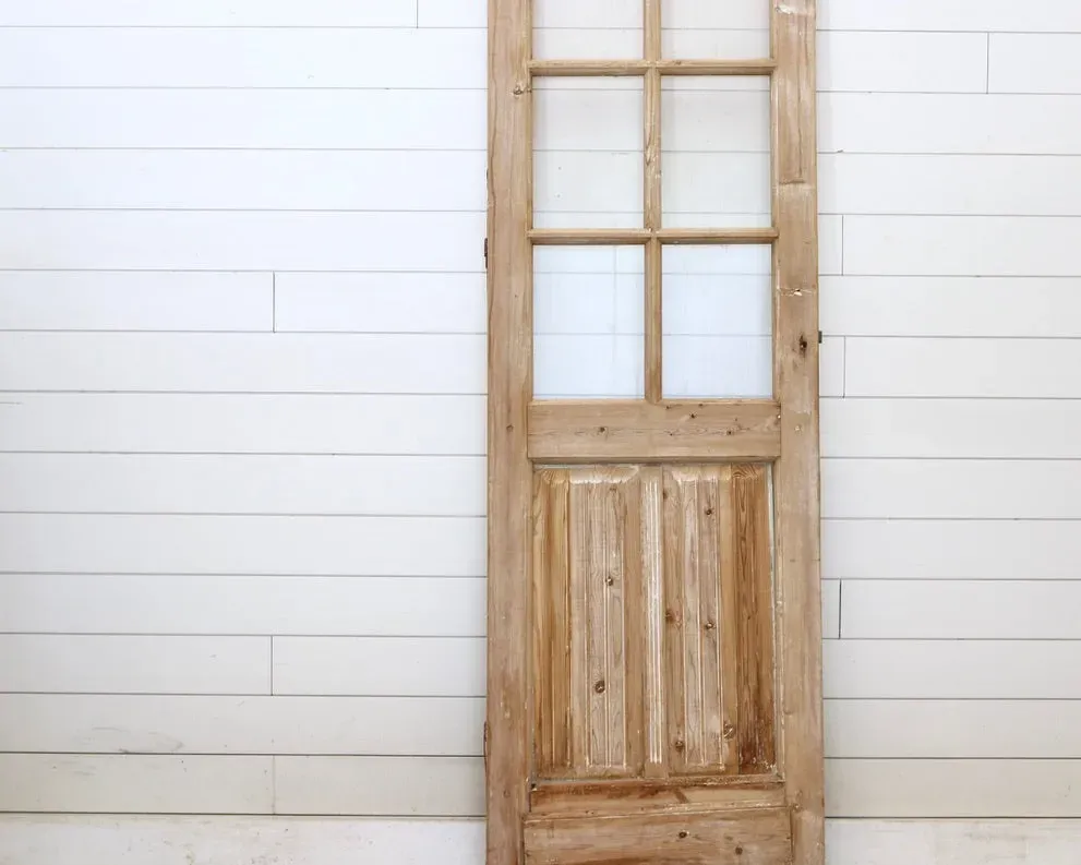 19TH CENTURY SINGLE DOOR WITH GLASS