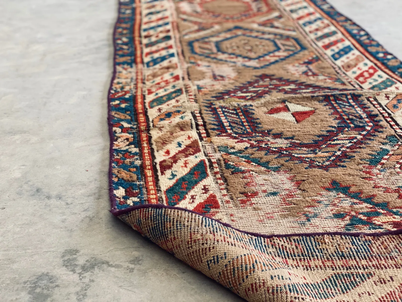 Antique Persian Rug; 10'6" x 2'8"
