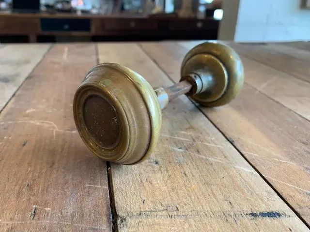 Brass Knob Pair - 123