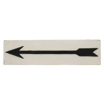 Cast Iron Arrow Sign