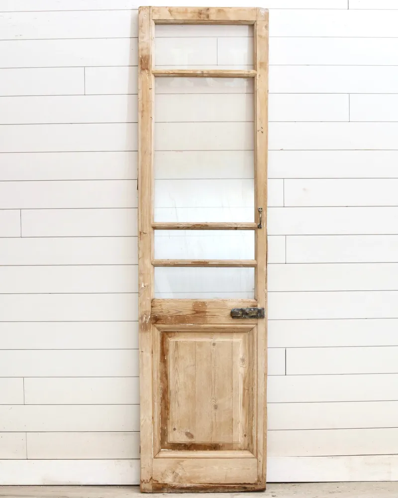 19TH CENTURY SINGLE DOOR WITH GLASS
