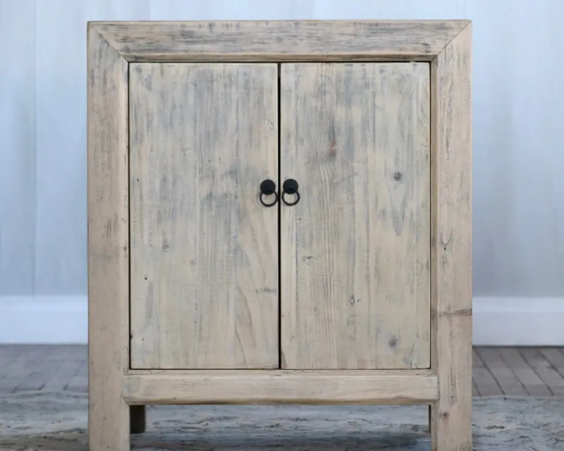 THE MORRIS GRAY WASHED 2-DOOR CABINET