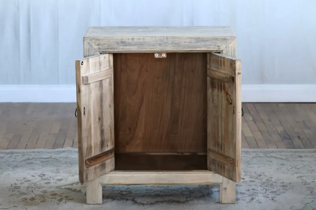 THE MORRIS GRAY WASHED 2-DOOR CABINET