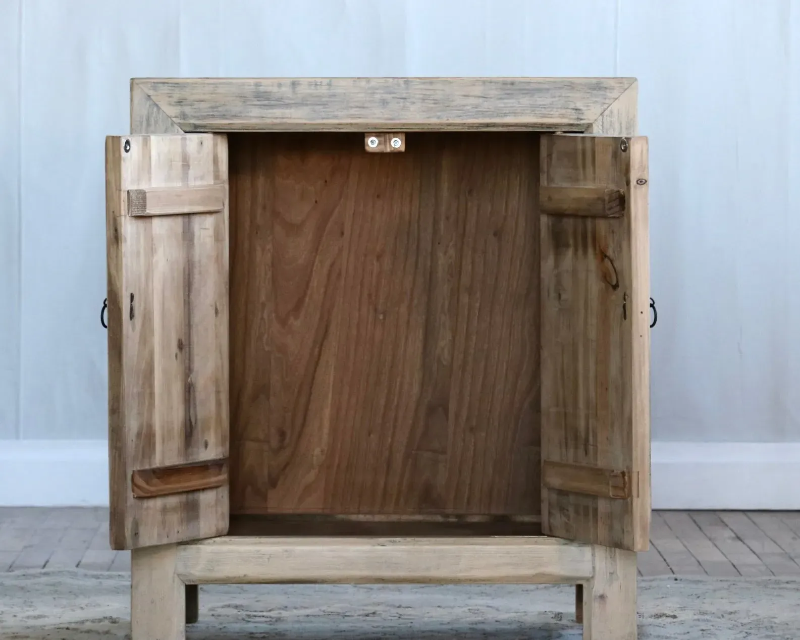 THE MORRIS GRAY WASHED 2-DOOR CABINET
