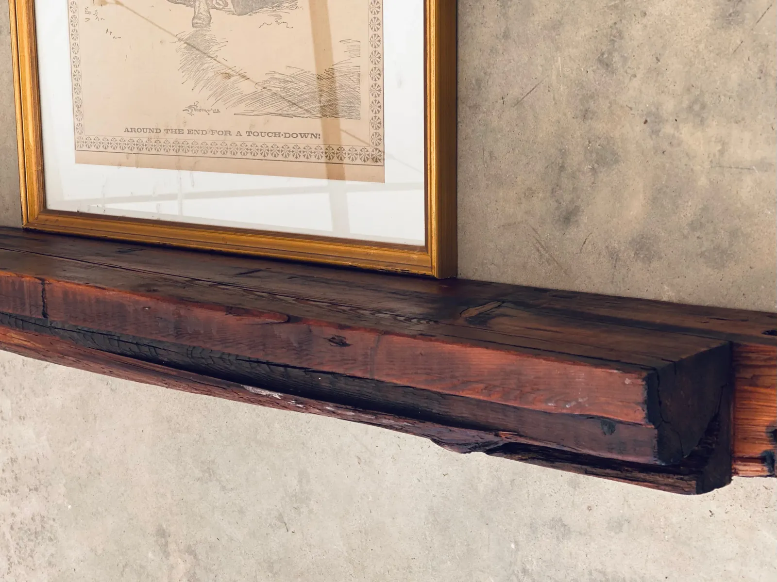 Hand Hewn Beam Mantel No. 44