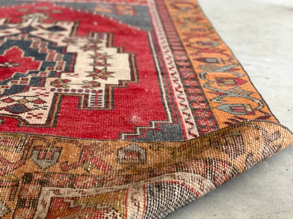 Vintage Turkish Rug; 6'4" x 3'8"