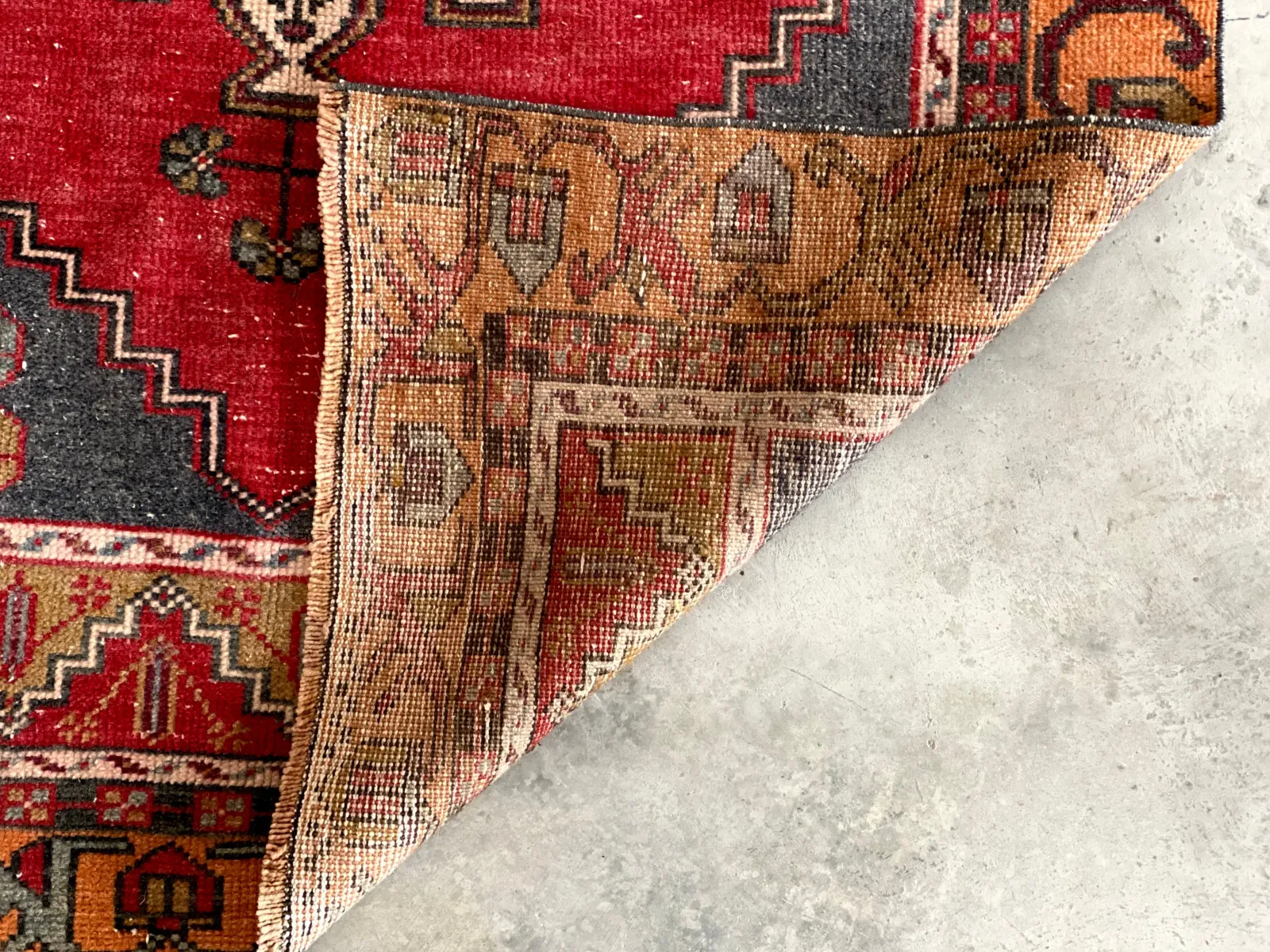 Vintage Turkish Rug; 6'4" x 3'8"