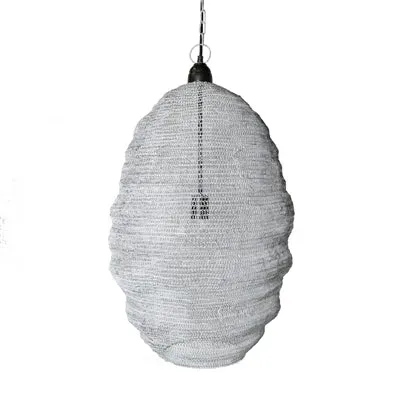 Distressed Grey Wire Pendant