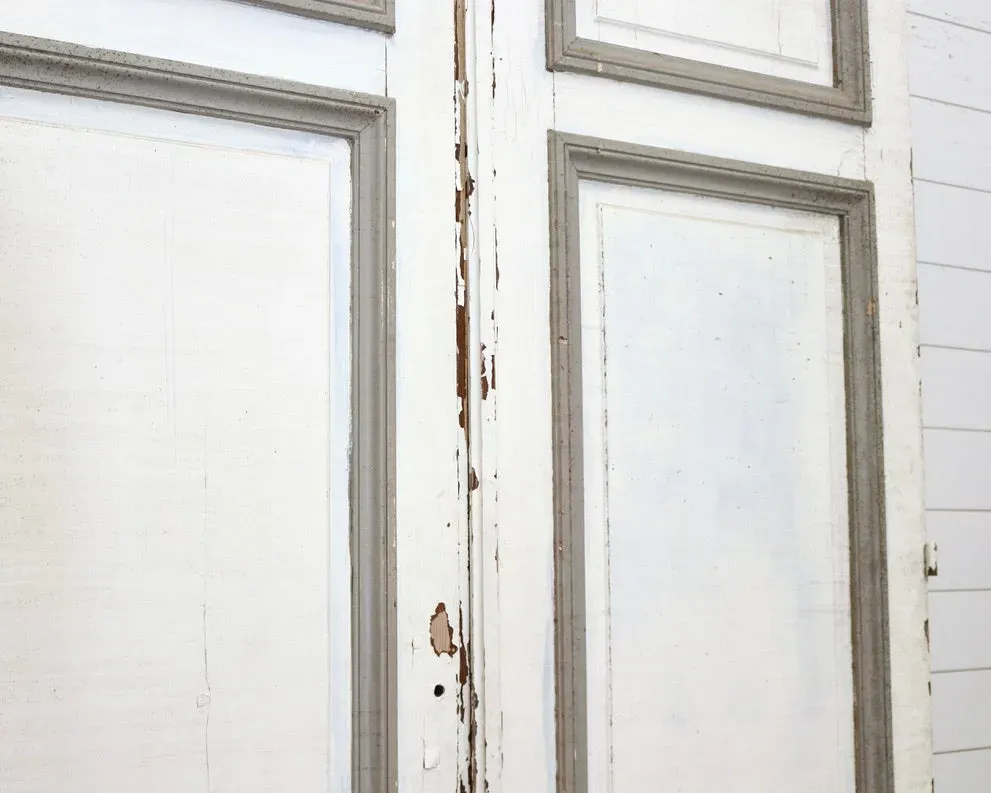 ORIGIN FRANCE: 19TH CENTURY OAK FRENCH DOOR PAIR