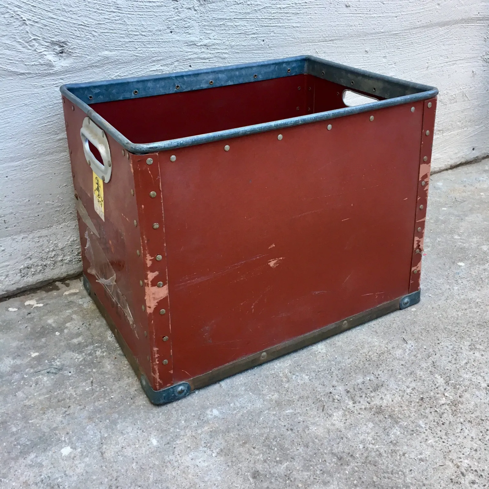 Red Textile Bins