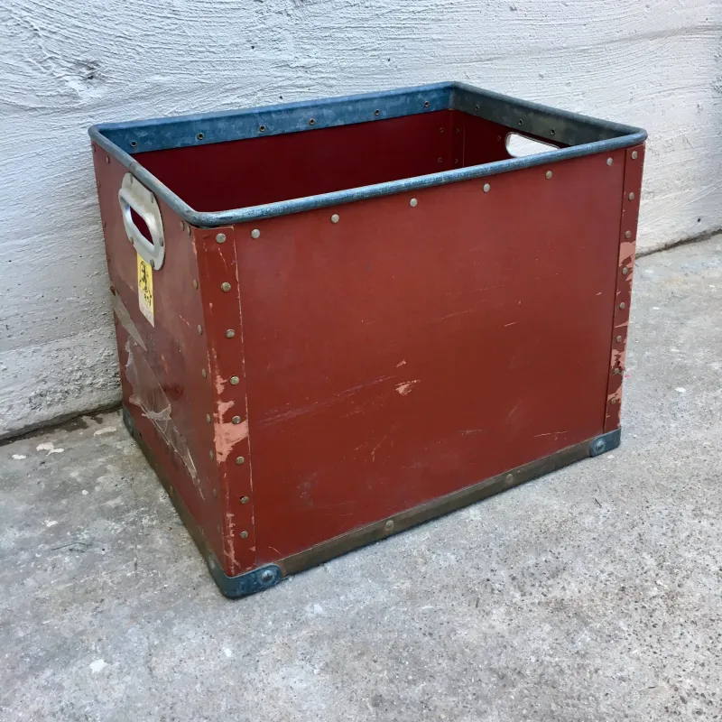 Red Textile Bins