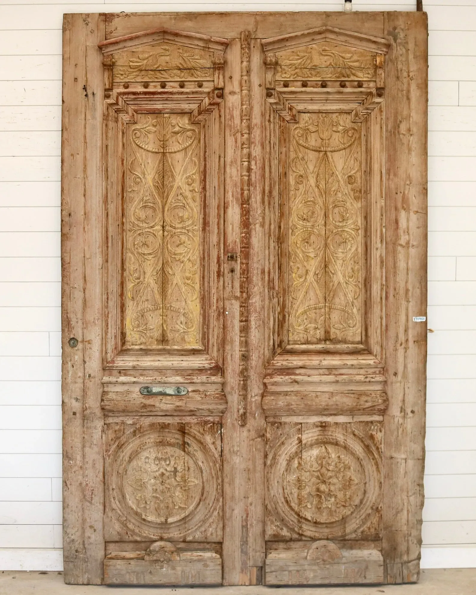 SIGNATURE 19TH CENTURY CARVED PANEL DOOR
