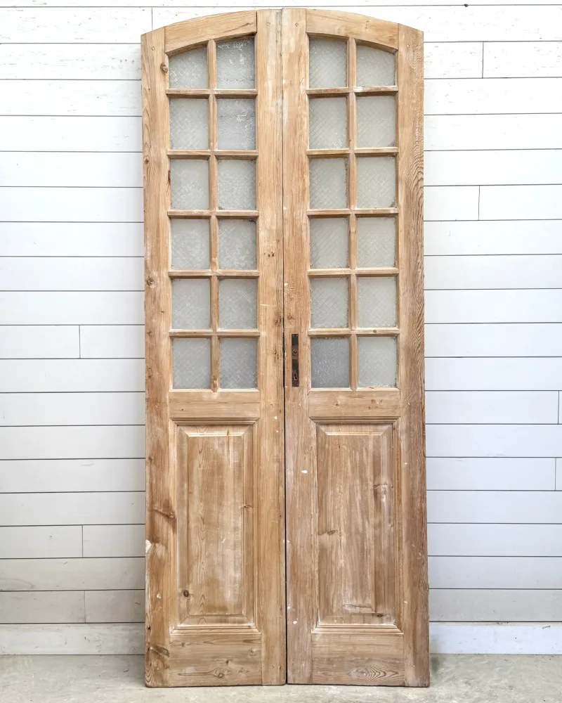 THE ANSLEY ARCHED GLASS DOOR PAIR