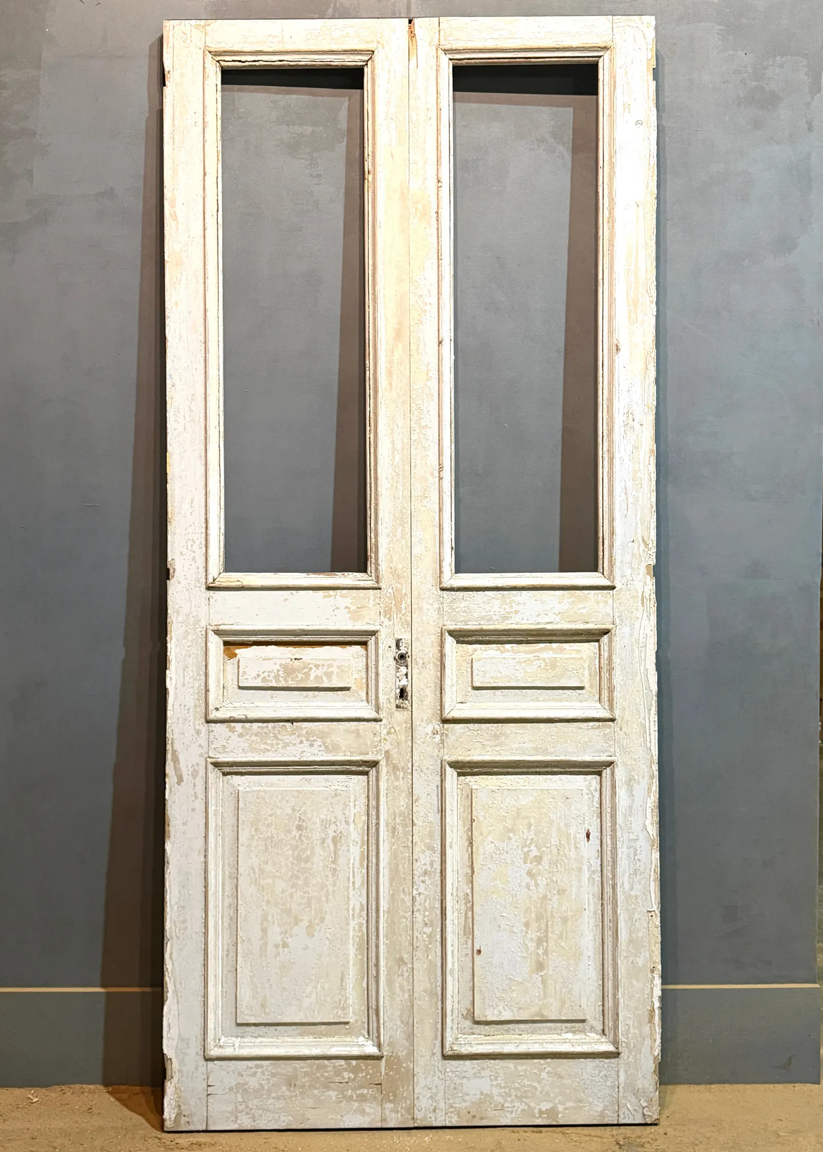 THE SIMON PAINTED GLASS BARN DOOR