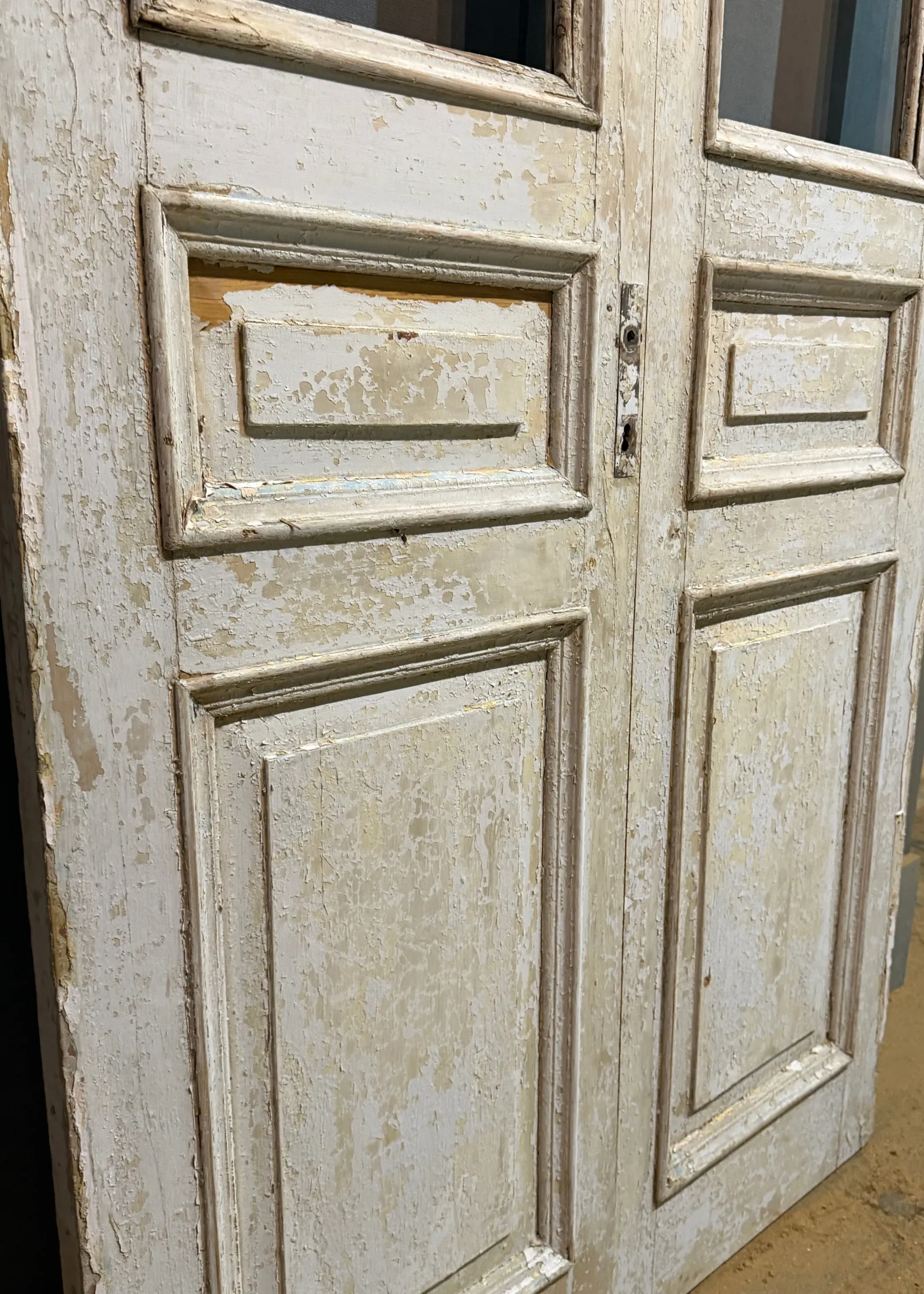 THE SIMON PAINTED GLASS BARN DOOR