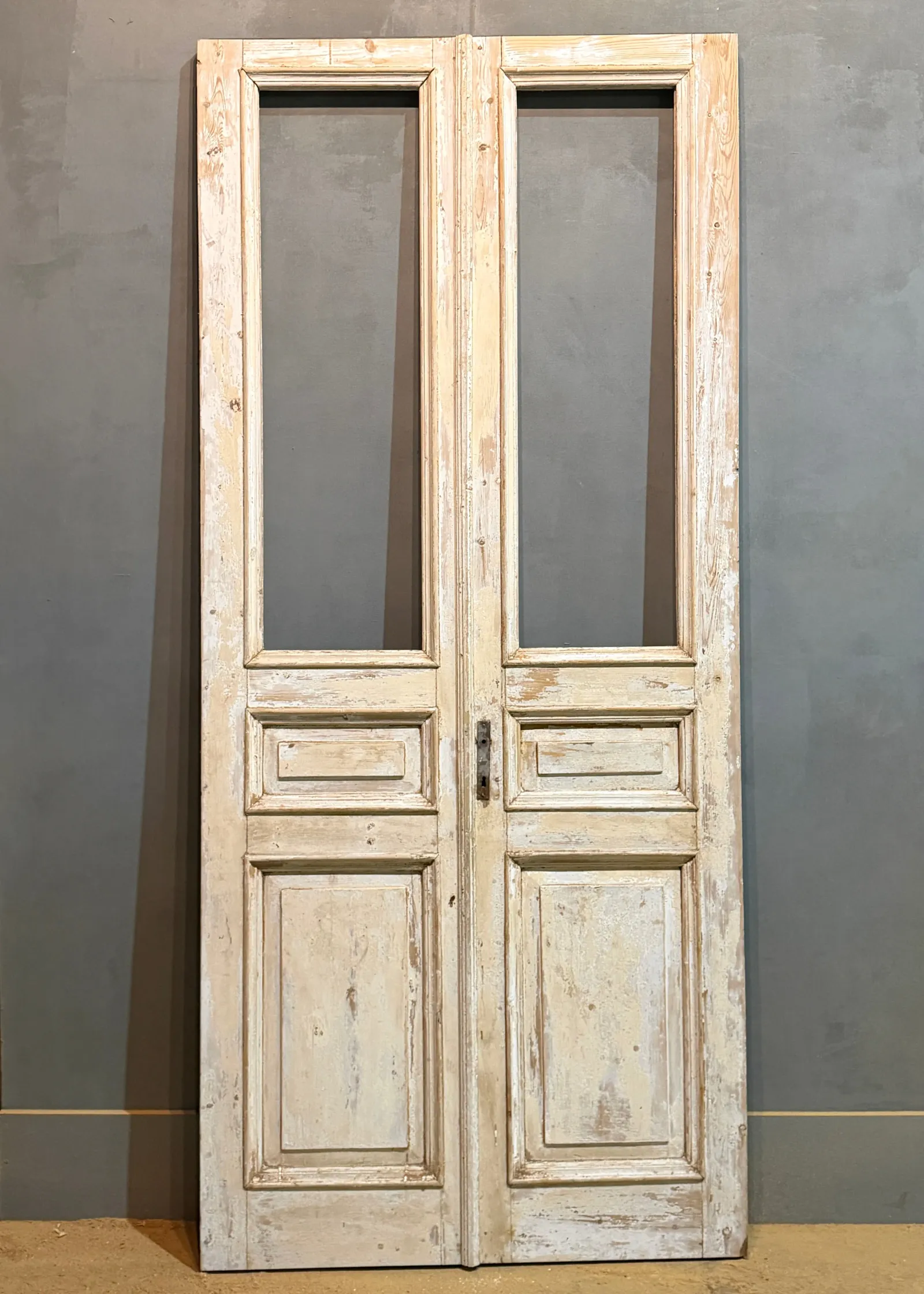 THE SIMON PAINTED GLASS BARN DOOR