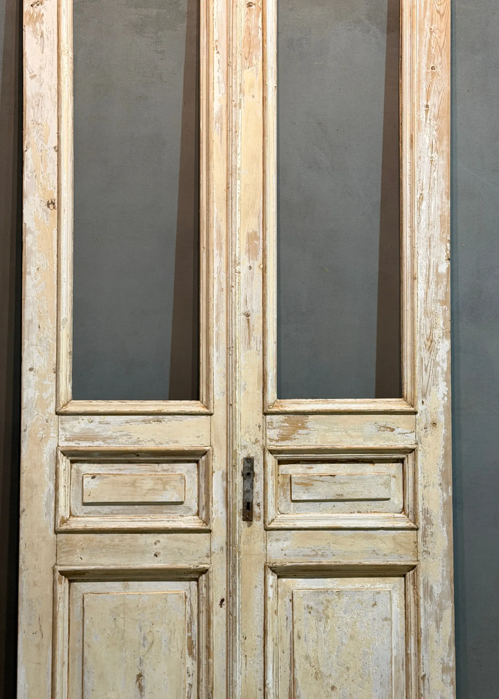 THE SIMON PAINTED GLASS BARN DOOR