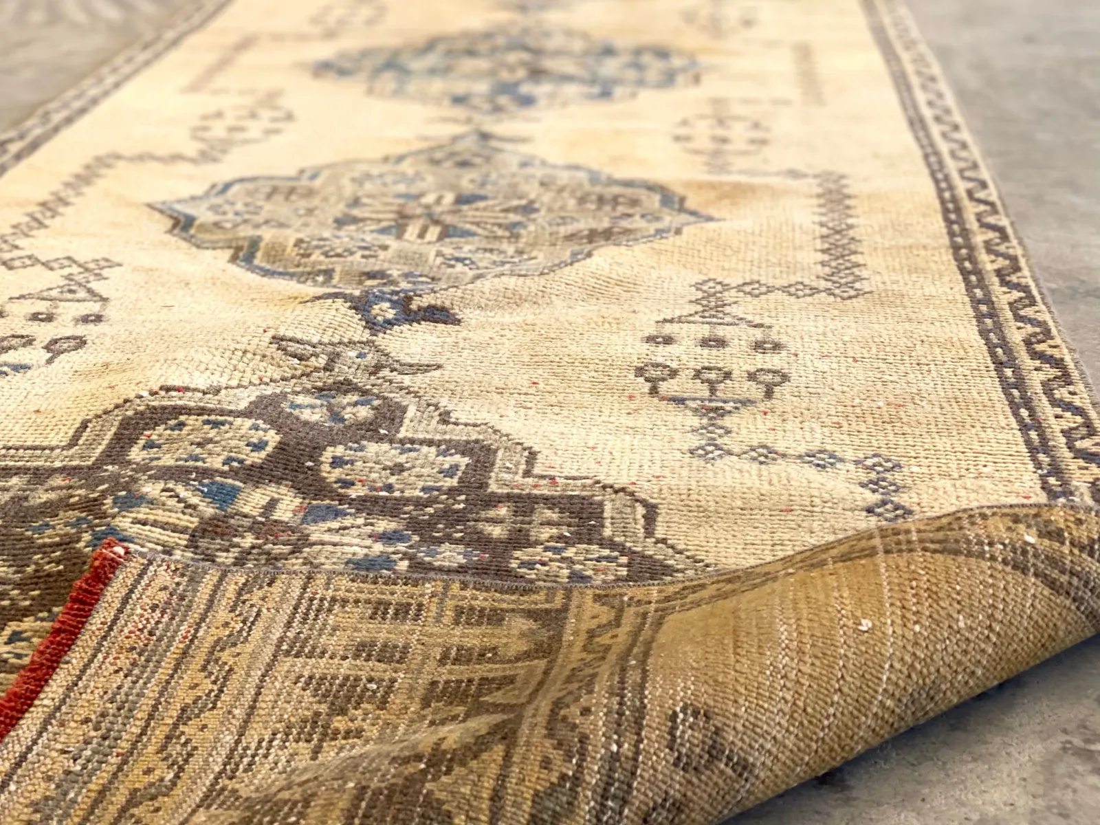 Vintage Turkish Rug; 11'6" x 2'10"