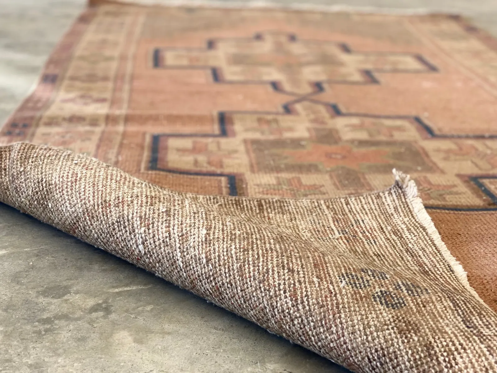 Vintage Turkish Rug; 3'6" x 7"