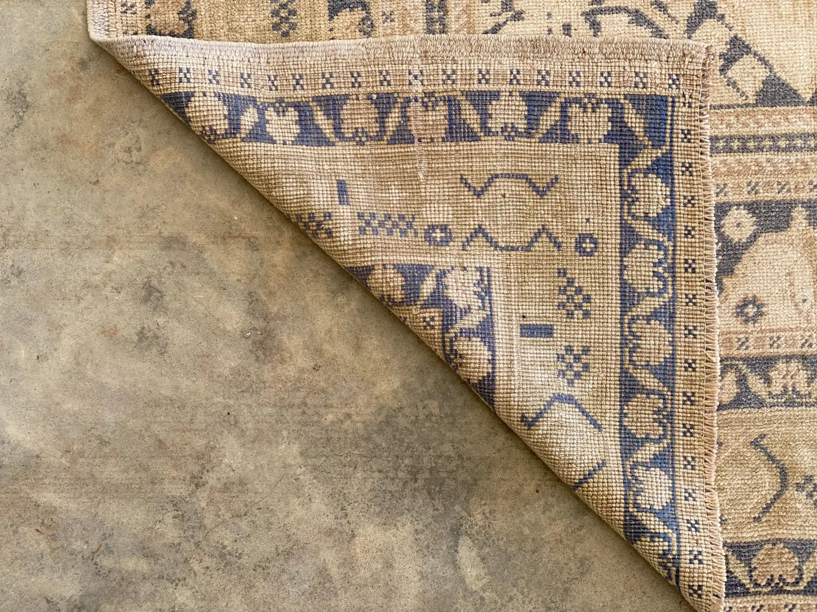 Vintage Turkish Oushak Rug; 7'7" x 4'8"
