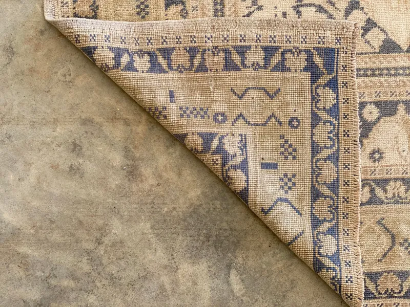 Vintage Turkish Oushak Rug; 7'7" x 4'8"