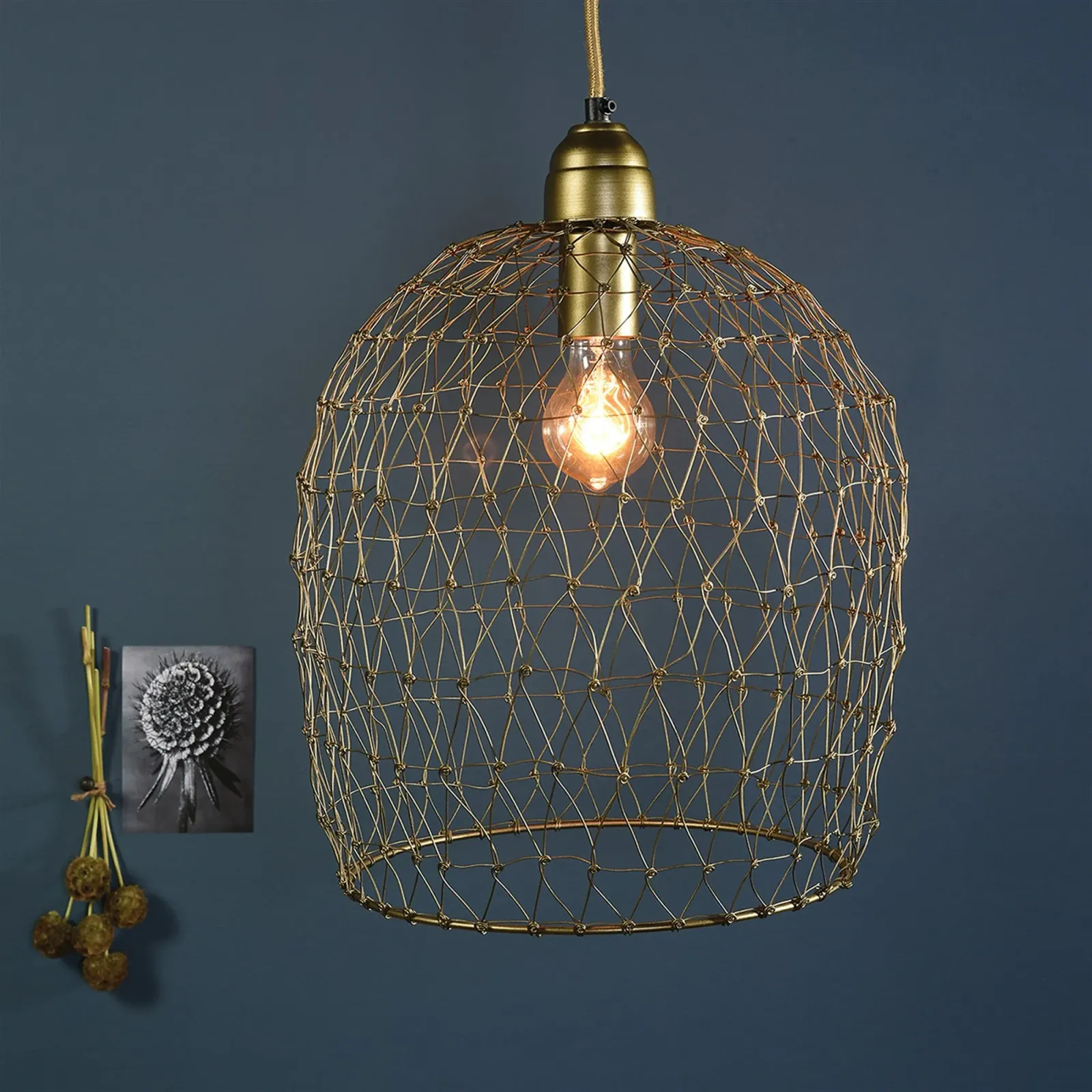Woven Wire Pendant